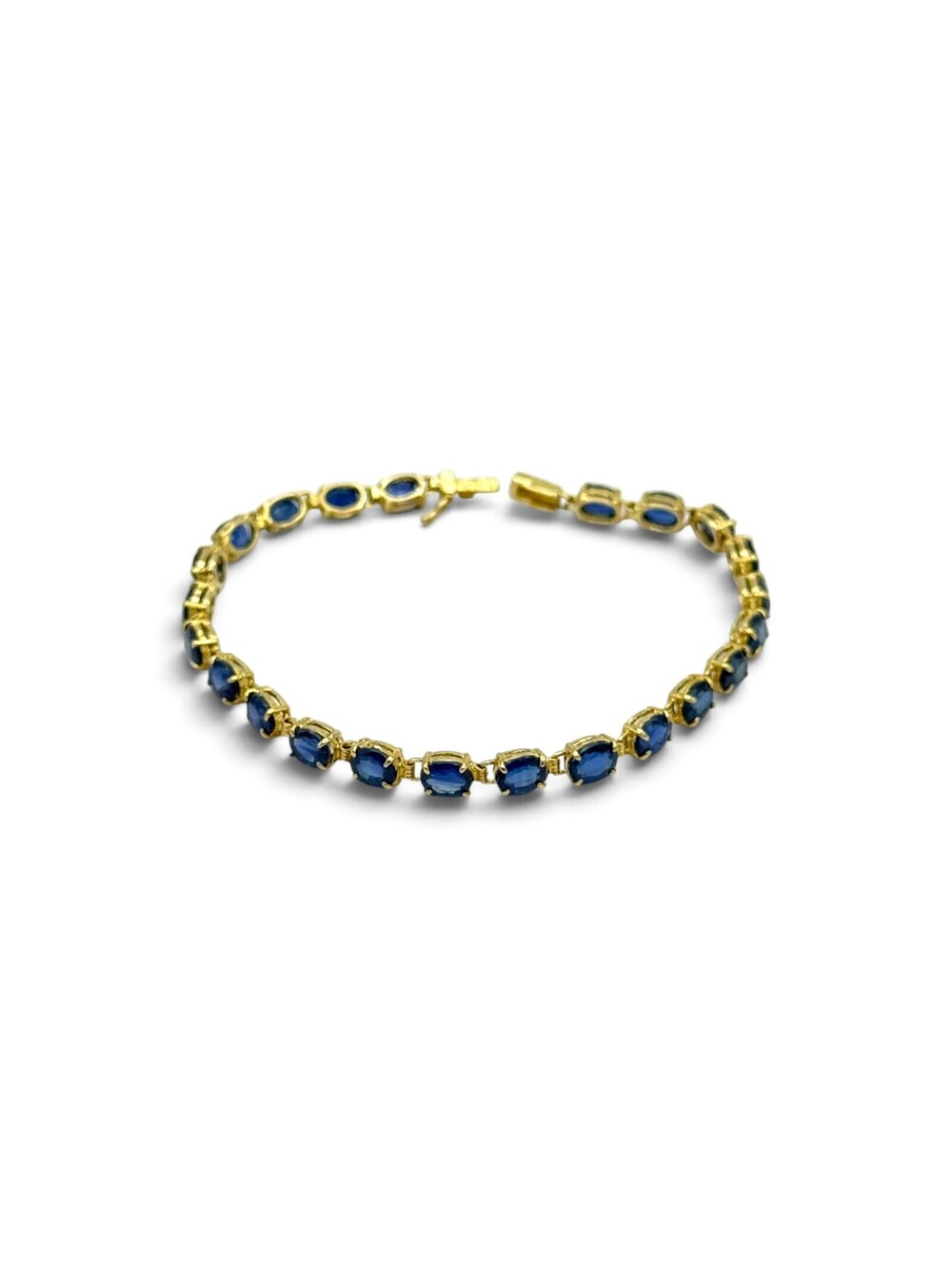 Sapphire, 14k Yellow Gold Bracelet